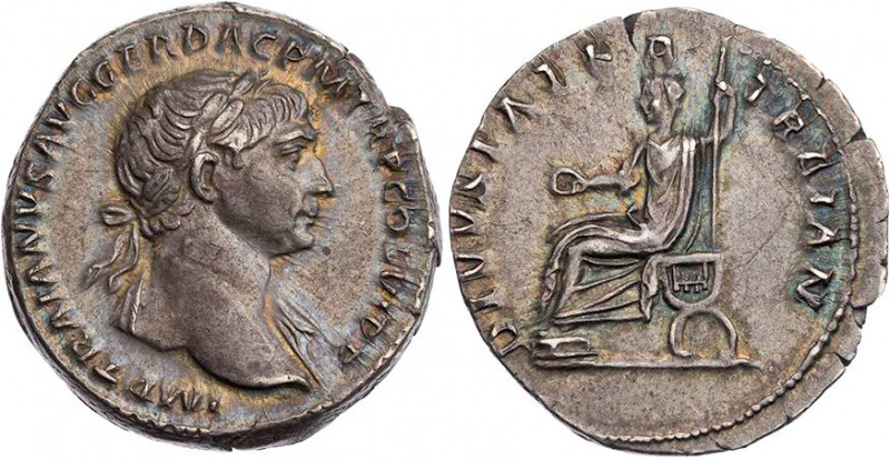 RÖMISCHE KAISERZEIT
Traianus, 98-117 n. Chr. AR-Denar 112-113 n. Chr. Rom Vs.: ...