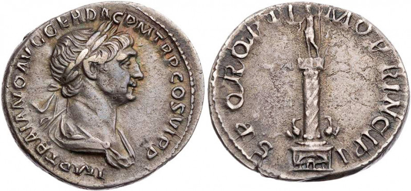 RÖMISCHE KAISERZEIT
Traianus, 98-117 n. Chr. AR-Denar 113-114 n. Chr. Rom Vs.: ...