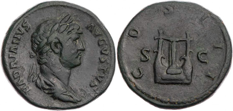 RÖMISCHE KAISERZEIT
Hadrianus, 117-138 n. Chr. AE-As 124-125 n. Chr. Rom, für d...