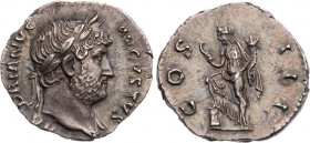 RÖMISCHE KAISERZEIT
Hadrianus, 117-138 n. Chr. AR-Denar 126-127 n. Chr. Rom Vs.: HA-DRIANVS AVGVSTVS, Kopf mit drapierter linker Schulter und Lorbeer...