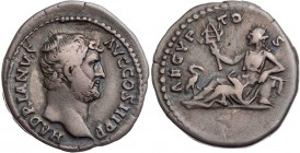 RÖMISCHE KAISERZEIT
Hadrianus, 117-138 n. Chr. AR-Denar 130-133 n. Chr. Rom Vs.: HADRIANVS AVG COS III P P, Kopf n. r., Rs.: AEGYP-TO-S, Personifikat...
