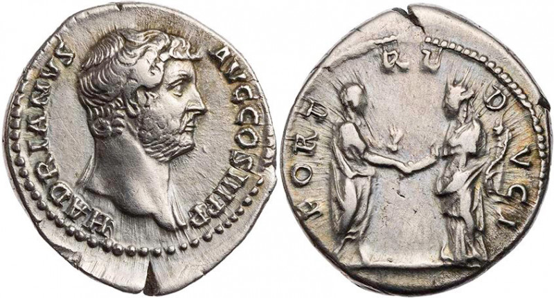 RÖMISCHE KAISERZEIT
Hadrianus, 117-138 n. Chr. AR-Denar 133-135 n. Chr. Rom Vs....