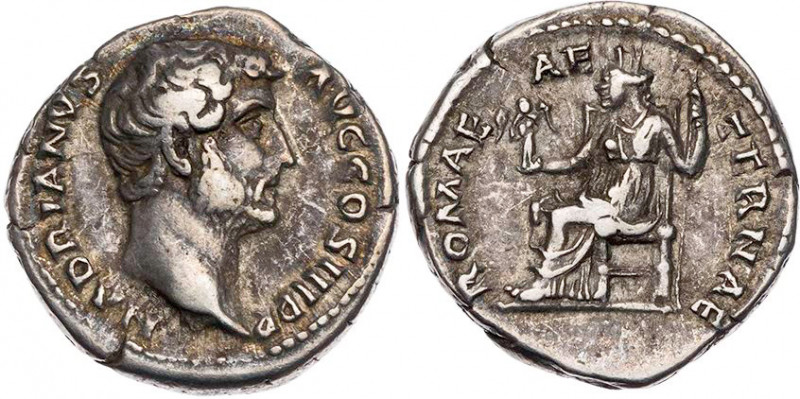 RÖMISCHE KAISERZEIT
Hadrianus, 117-138 n. Chr. AR-Denar 137-138 n. Chr. Rom Vs....