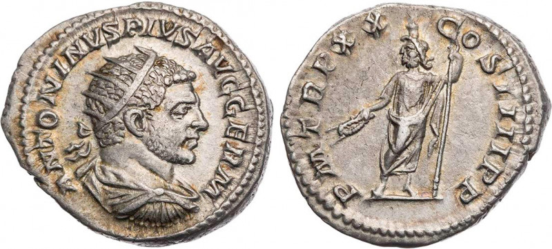 RÖMISCHE KAISERZEIT
Caracalla, 198-217 n. Chr. AR-Antoninian 217 n. Chr. Rom Vs...