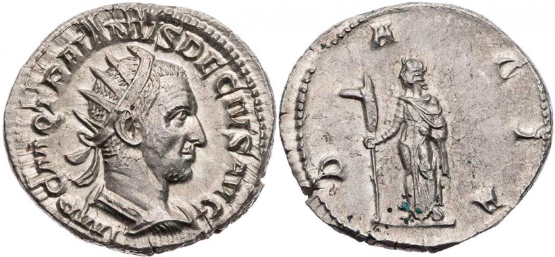 RÖMISCHE KAISERZEIT
Traianus Decius, 249-251 n. Chr. AR-Antoninian Rom Vs.: IMP...
