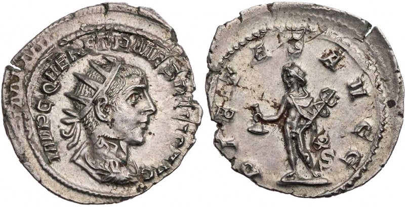 RÖMISCHE KAISERZEIT
Herennius Etruscus Augustus, 251 n. Chr. AR-Antoninian Rom ...