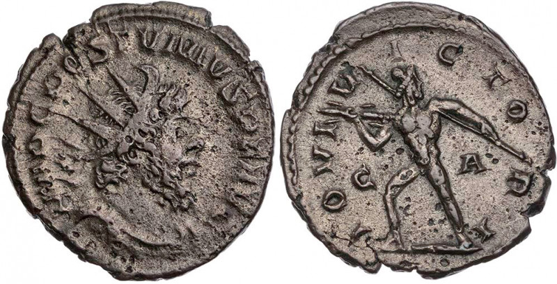RÖMISCHE KAISERZEIT
Postumus, Usurpator in Gallien, 260-269 n. Chr. BI-Antonini...