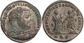 RÖMISCHE KAISERZEIT
Maximianus Herculius als Senior Augustus, 305-307 n. Chr. AE-Follis 305/306 n. Chr. Aquileia, 2. Offizin Vs.: D N MAXIMIANO FELIC...