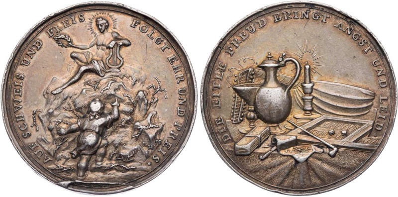 AUGSBURG STADT
 Silbermedaille o. J. (1687-1695) v. P. H. Müller Schulprämie (?...