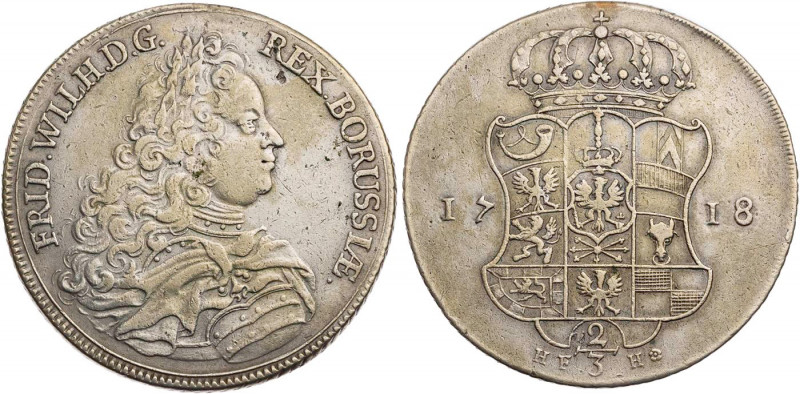 BRANDENBURG - PREUSSEN PREUSSEN, KÖNIGREICH
Friedrich Wilhelm I., 1713-1740. 2/...