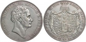 BRANDENBURG - PREUSSEN PREUSSEN, KÖNIGREICH
Friedrich Wilhelm III., 1797-1840. Doppeltaler 1840 A AKS 9; J. 64; Thun 252; Olding 179. ss