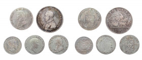 ALTDEUTSCHLAND BRANDENBURG-PREUSSEN
 Lot Silbermünzen Friedrich Wilhelm III., 1797-1840, 1/3 Taler 1800 A, AKS 20, Olding 107; 4 Groschen 1803 A, AKS...