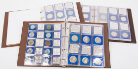 DDR
 Lot 3 Alben mit Kurs- sowie hauptsächlich Gedenkmünzen der DDR, viel Silber, darunter 20 Mark Leibniz, Humboldt, Liebknecht, Luxemburg sowie 10 ...