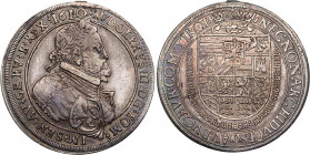 RÖMISCH-DEUTSCHES REICH
Rudolf II., 1576-1612. Taler 1610 Hall Vs.: geharnischtes Brustbild mit Lorbeerkranz n. r., Rs.: bekröntes Wappen in Vliesket...