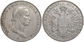 KAISERREICH ÖSTERREICH
Franz I., 1804-1835. Konv.-Taler 1835 A Wien Dav. 11; Herinek 365; J. 215. ss