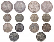 HAUS HABSBURG
 Lot Silbermünzen Franz I., 1745-1765, 17 Kreuzer 1761 HA, Hall, Herinek 379; Joseph II., 1765-1790, 20 Kreuzer 1788 B, Kremnitz, Herin...