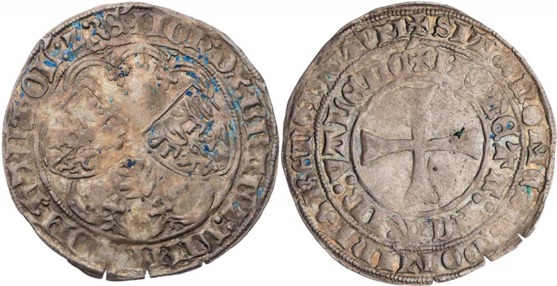 BELGIEN HAINAUT (HENNEGAU)
Johann IV. von Brabant, 1418-1427. Doppelgroschen (D...