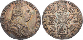 GROSSBRITANNIEN / IRLAND VEREINIGTES KÖNIGREICH
George III., 1760-1820. 6 Pence 1787 S. 3749. feine Patina, Vs. kl. Kratzer, vz/fast St