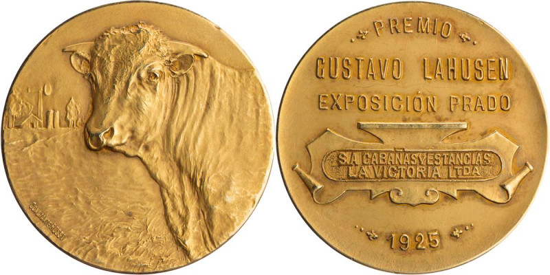 URUGUAY MONTEVIDEO
 Goldmedaille 1925 v. Constante Rossi Prämie der Landwirtsch...