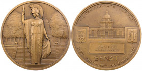 KUNSTMEDAILLEN JUGENDSTIL / ART DECO
Bénard, Raoul, 1881-1961. Bronzemedaille 1929 bei Monnaie de Paris Auf das 50-jährige Jubiläum des Senat de Fran...