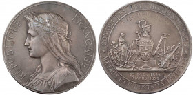 KUNSTMEDAILLEN JUGENDSTIL / ART DECO
Borrel, Alfred, 1836-1927. Silbermedaille o. J. (1891) bei Monnaie de Paris Conseil des prud'hommes de Paris. Vs...