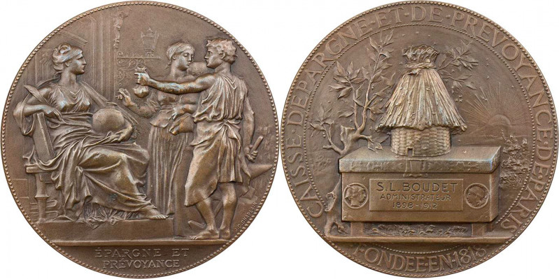 KUNSTMEDAILLEN JUGENDSTIL / ART DECO
Chaplain, Jules-Clément, 1839-1909. Bronze...