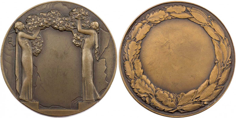 KUNSTMEDAILLEN JUGENDSTIL / ART DECO
Delannoy, Maurice, 1885-1972. Bronzemedail...