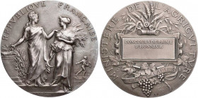 KUNSTMEDAILLEN JUGENDSTIL / ART DECO
Dubois, Alphée, 1831-1905. Silbermedaille o. J. (1902) bei Monnaie de Paris Prämie des Ministeriums für Landwirt...