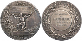 KUNSTMEDAILLEN JUGENDSTIL / ART DECO
Dubois, Henri, 1863-1930. Silbermedaille 1908 bei Monnaie de Paris Auf das 50-jähriges Jubiläum des Zentral-Komi...