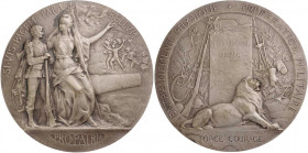KUNSTMEDAILLEN JUGENDSTIL / ART DECO
Grandhomme, Paul Victor, 1851-1944. Silbermedaille o. J. (1912) bei Monnaie de Paris Prämie, Vs.: SI VIS PACEM P...