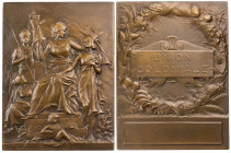 KUNSTMEDAILLEN JUGENDSTIL / ART DECO
Prud'homme, Georges-Henri, 1873-1947. Bronzeplakette 1903 bei Monnaie de Paris Prämie der Union coloniale frança...