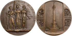 KUNSTMEDAILLEN JUGENDSTIL / ART DECO
Prud'homme, Georges-Henri, 1873-1947. Bronzemedaille 1930 bei Monnaie de Paris Auf die 100-Jahrfeier der Juli-Re...