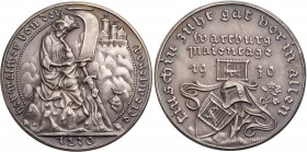 Goetz, Karl, 1875-1950. Silbermedaille 1930 Auf das achte Musikfest auf der Wartburg, anläßlich der Wartburger Maientage, sowie auf Walther von der Vo...