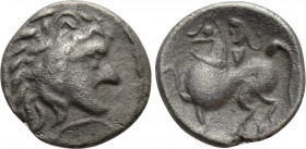 EASTERN EUROPE. Imitations of Philip II of Macedon (2nd-1st centuries BC). Obol. "Lysimachoskopf" type(?)