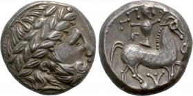 EASTERN EUROPE. Imitations of Philip II of Macedon (2nd-1st centuries BC). Tetradrachm. "Audoleon" type