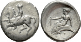 CALABRIA. Tarentum. Nomos (Circa 380-355 BC)