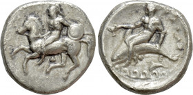CALABRIA. Tarentum. Nomos (Circa 344-340 BC)