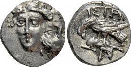 MOESIA. Istros. Trihemiobol or 1/4 Drachm (4th century BC)