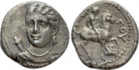 KINGS OF MACEDON. Philip II (359-336 BC). 1/5 Tetradrachm. Amphipolis