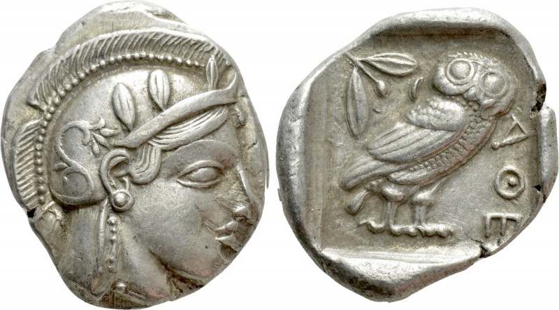 ATTICA. Athens. Tetradrachm (Circa 460-454 BC). 

Obv: Helmeted head of Athena...