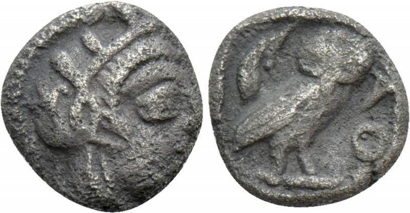 ATTICA. Athens. Hemiobol (Circa 454-404 BC). 

Obv: Helmeted head of Athena ri...