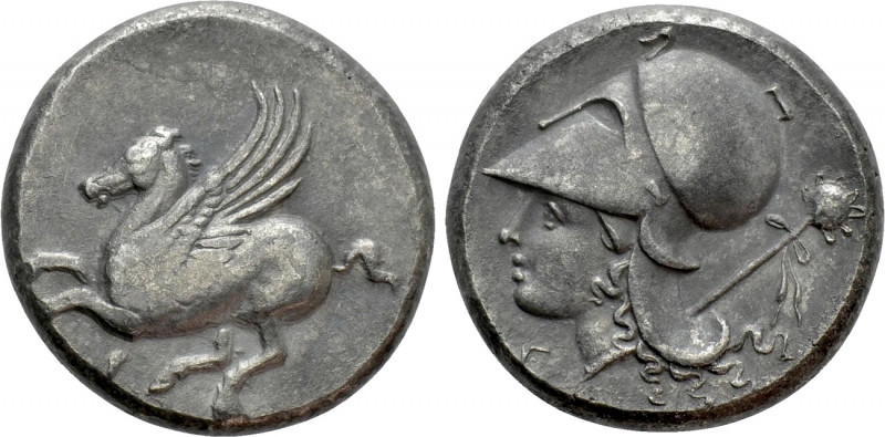 CORINTHIA. Corinth. Stater (Circa 386-307 BC). 

Obv: Pegasos flying left; kop...