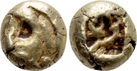 IONIA. Uncertain. EL Hemihekte or 1/12 Stater (Circa 600-550 BC). Lydo-Milesian standard