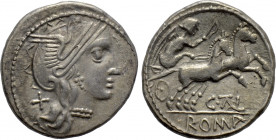 C. THALNA. Denarius (After 154 BC). Contemporary imitation of Rome