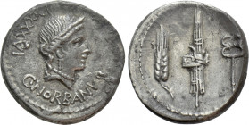 C. NORBANUS. Denarius (83 BC). Rome