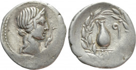 Q. CAECILIUS METELLUS PIUS. Denarius (81 BC). Uncertain mint in northern Italy