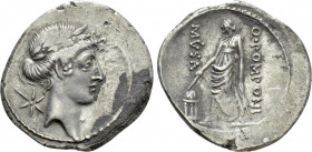 Q. POMPONIUS MUSA. Denarius (56 BC). Rome
