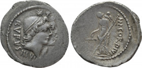 MN. CORDIUS RUFUS. Denarius (46 BC). Rome