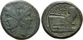 SEXTUS POMPEY. As (42-38 BC). Uncertain mint in Sicily