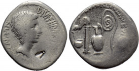 OCTAVIAN. Denarius (37 BC). Military mint travelling with Octavian
